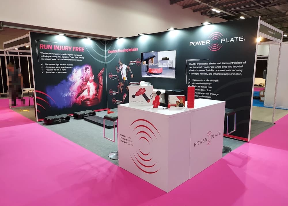 Powerplate custom shell scheme stand