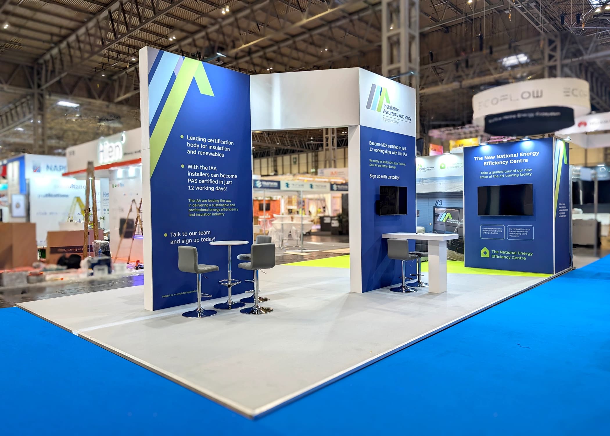 The IAA exhibition stand at Installer Show 2024