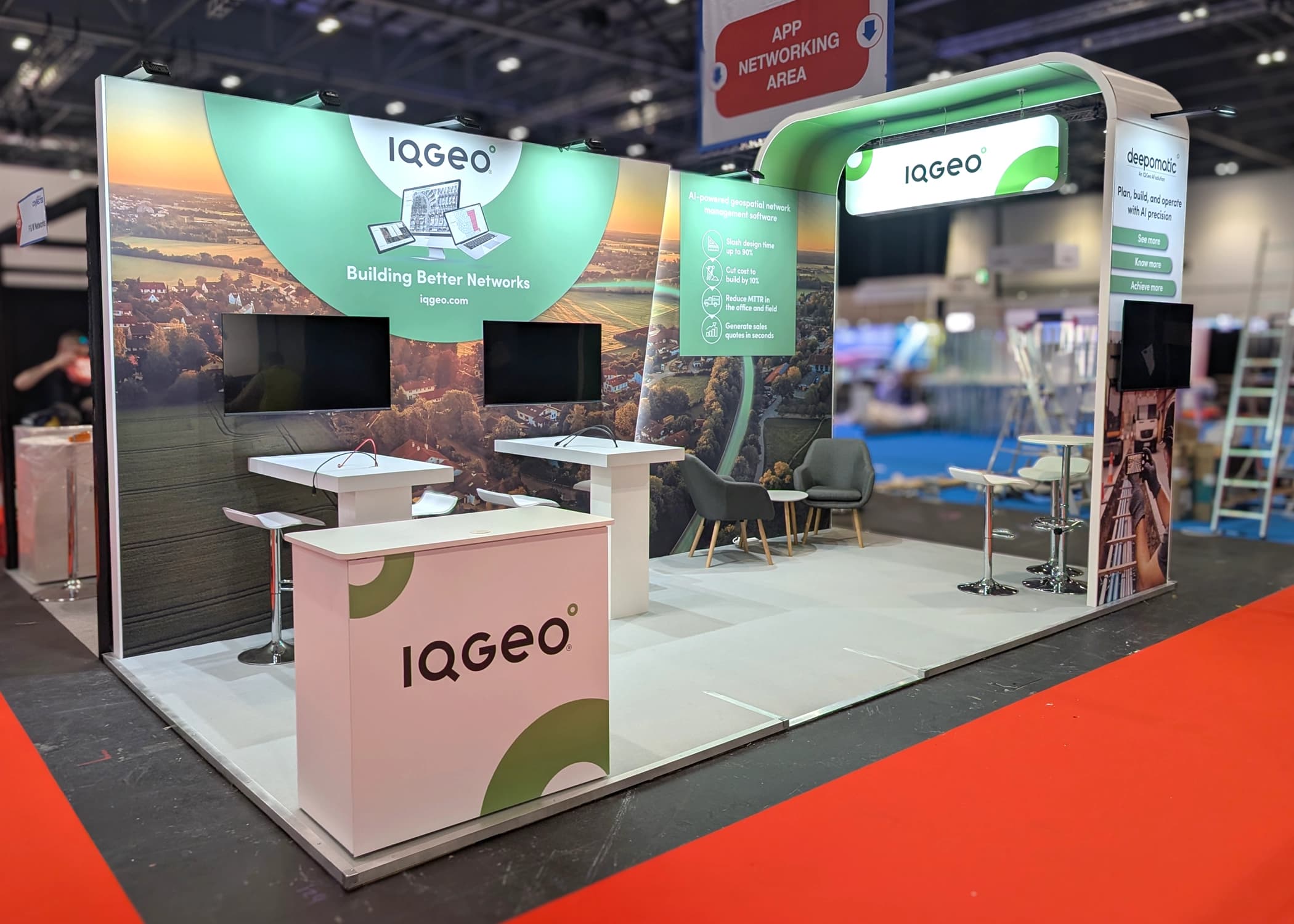 IQGeo exhibition stand at Connected Britain 2025